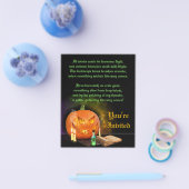 Uitnodigingsfolder Jack O'Lantern Halloween-feestj Flyer (Enkel)