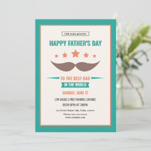 Uitnodigingsfolder Vaderdag-evenement Kaart