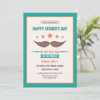 Uitnodigingsfolder Vaderdag-evenement Kaart