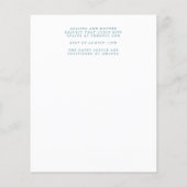 Uitnodigingsfolder voor een goedkope bruiloft flyer (Achterkant)