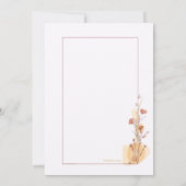 Uitnodigingsframe voor koppelbruiloft kaart (Achterkant)