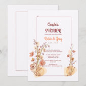 Uitnodigingsframe voor koppelbruiloft kaart (Voorkant / Achterkant)