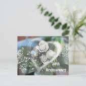 Uitnodigingskaart 25-jarig jubileum uitnodiging briefkaart (Staand voorkant)