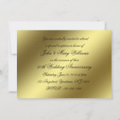 Uitnodigingskaart 50-jarig huwelijksjubileum kaart (Achterkant)