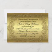 Uitnodigingskaart 50-jarig huwelijksjubileum kaart (Achterkant)