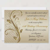 Uitnodigingskaart 50ste huwelijksverjaardag kaart (Achterkant)