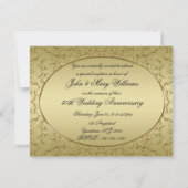 Uitnodigingskaart 50ste trouwdag kaart (Achterkant)