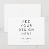 Uitnodigingskaart Afdrukken Uitnodiging Briefkaart (Voorkant / Achterkant)