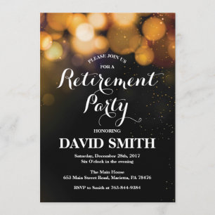 Uitnodigingskaart Gold Glitter Kaart