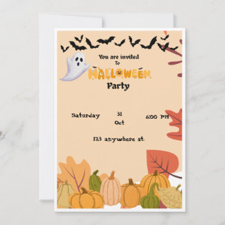 Uitnodigingskaart Halloweenfeest Kaart