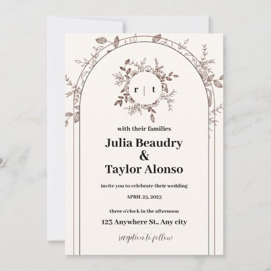 uitnodigingskaart kaart (Voorkant)