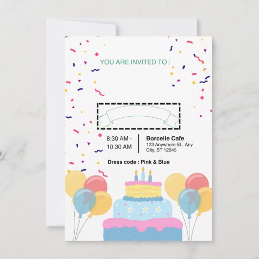 "Uitnodigingskaart"   Kaart (Achterkant)