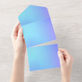 Uitnodigingskaart met effen kleur all in one uitnodiging