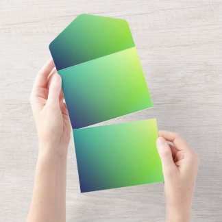 Uitnodigingskaart met effen kleur all in one uitnodiging