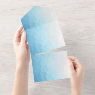 Uitnodigingskaart met effen kleur all in one uitnodiging