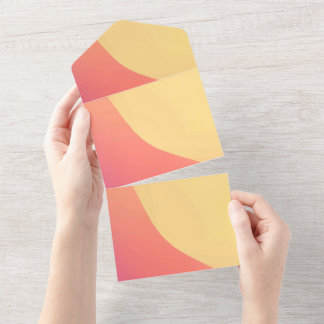 Uitnodigingskaart met effen kleur all in one uitnodiging