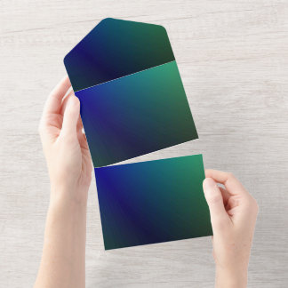 Uitnodigingskaart met effen kleur all in one uitnodiging