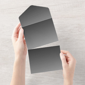 Uitnodigingskaart met effen kleur all in one uitnodiging