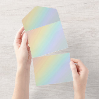 Uitnodigingskaart met effen kleur all in one uitnodiging