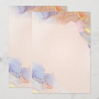 Uitnodigingskaart met effen kleur en vlak ontwerp kaart