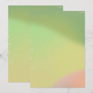 Uitnodigingskaart met effen kleur en vlak ontwerp kaart