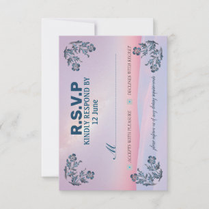 uitnodigingskaart RSVP in de mooiste kleuren Kaartje