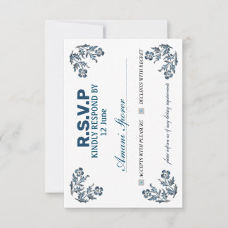 uitnodigingskaart RSVP in de mooiste kleuren Kaartje
