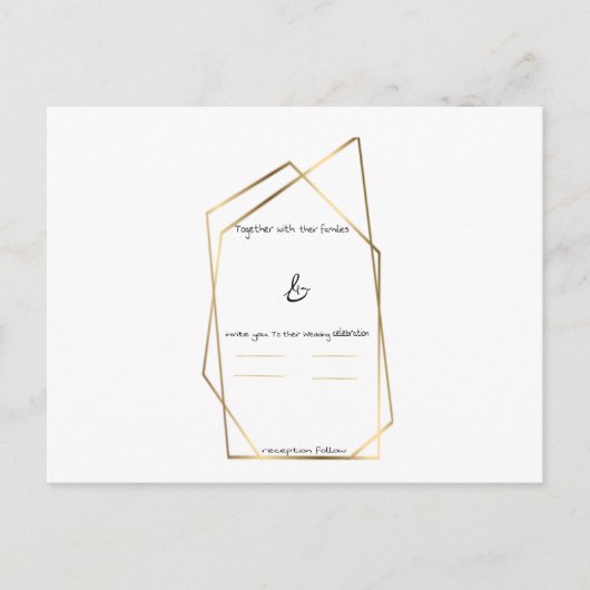 Uitnodigingskaart Uitnodiging Briefkaart (Voorkant)