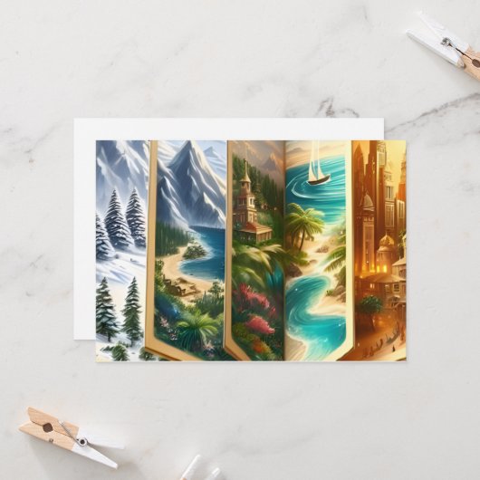 uitnodigingskaart van Zazzle Kaart (Voorkant / Achterkant in situ)