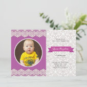 Uitnodigingskaart verjaardagsfeestje kaart (Staand voorkant)