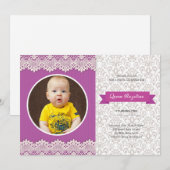 Uitnodigingskaart verjaardagsfeestje kaart (Voorkant / Achterkant)