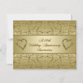 Uitnodigingskaart voor 50ste trouwdag kaart (Voorkant)