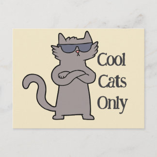 Uitnodigingskaart voor 'Alleen Koele Katten'-evene Uitnodiging Briefkaart