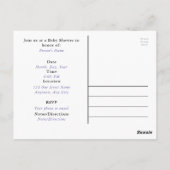 Uitnodigingskaart voor babyshower HAMbyWG Briefkaart (Achterkant)