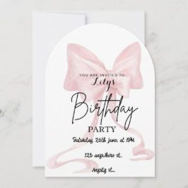 Uitnodigingskaart voor boog kaart