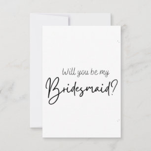 Uitnodigingskaart voor bruidsmeisje save the date