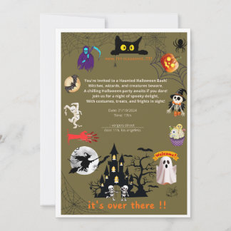 uitnodigingskaart voor een alooen-feestje kaart