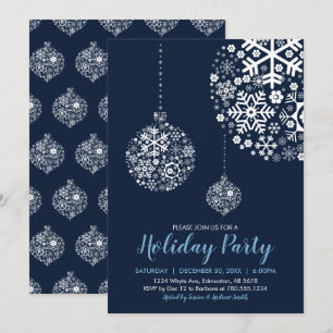Uitnodigingskaart voor feest / kerstfeest kaart