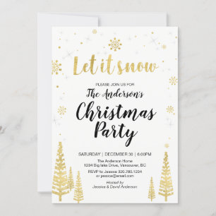 Uitnodigingskaart voor feest / kerstfeest kaart