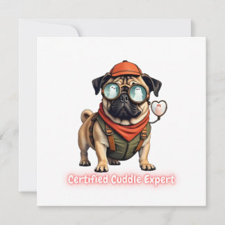 Uitnodigingskaart voor Gecertificeerd Knuffel Expe Kaart