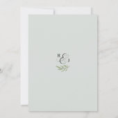 Uitnodigingskaart voor IRINA-repetitie diner, groe Kaart (Achterkant)