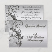 Uitnodigingskaart voor RSVP voor 25-jarig huwelijk Kaart (Voorkant / Achterkant)