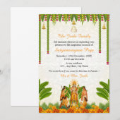 Uitnodigingskaart voor Satyanarayan Bhagwan Katha Kaart (Voorkant / Achterkant)