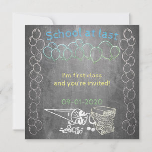 Uitnodigingskaart voor schoolinschrijving op schoo