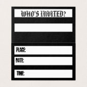 Uitnodigingskaarten Kaart (Binnenkant ongevouwen)