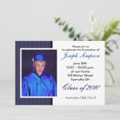 Uitnodigingskaarten voor afstuderen kaart (Staand voorkant)