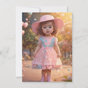 uitnodigingskaarten voor babyshower voor meisje kaart