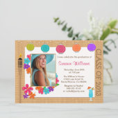 Uitnodigingsklasse Luau Afstuderen van 2013 Kaart (Staand voorkant)