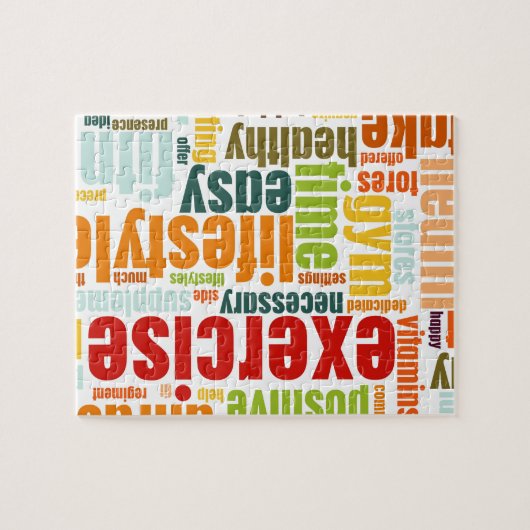 Uitoefening Fitness Lifestyle Legpuzzel (Horizontaal)