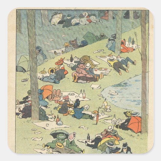 Uitoefening van de culinaire kunsten vierkante sticker (Voorkant)